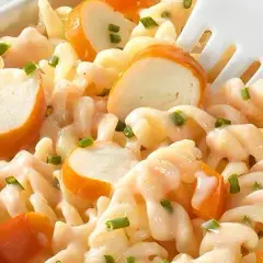 Recette de salade de pâtes au surimi : facile et rapide à préparer