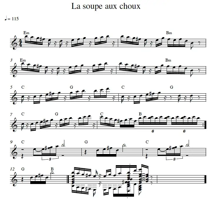 Zdjęcie La musique de la soupe aux choux : secrets et émotions révélés